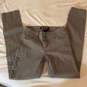 Girls SCISSOR Skinny Jeans Green Sz 16